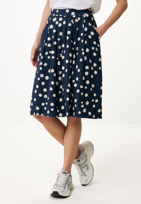 Pleated Skirt Navy