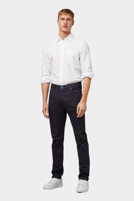 Meyer Katoenen Broek Blauw SLIM Art.9-6172 3619617200/19