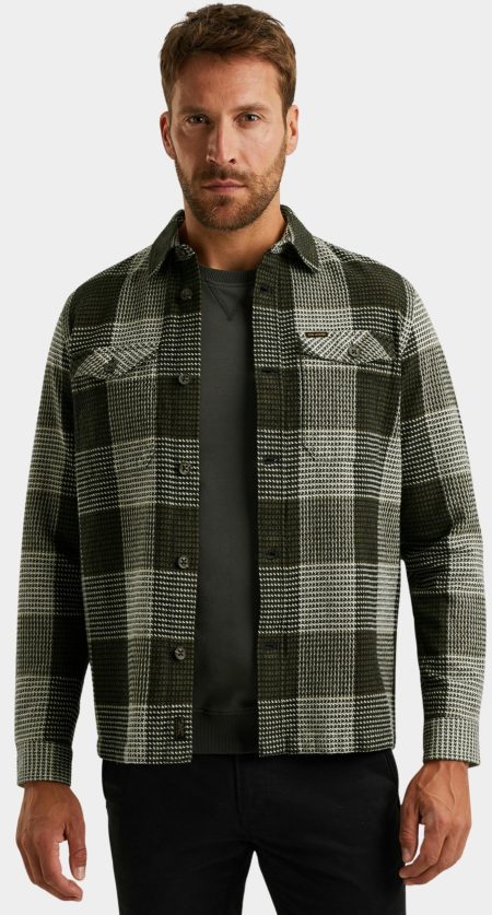 PME Legend Casual hemd lange mouw Groen LONG SLEEVE SHIRT Structure B PSI2508214/6416