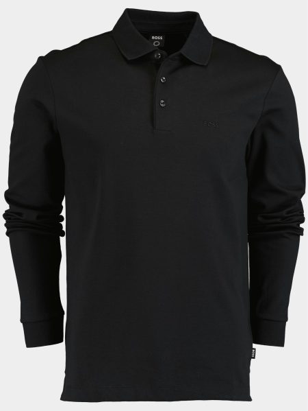 BOSS Black Polo lange mouw Zwart Polo Pado zwart 30 10241542 01 50468392/001
