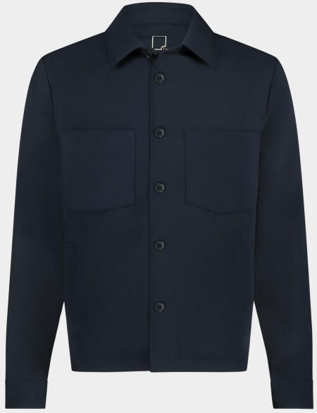 Born With Appetite Overshirt Blauw Boed Shirtjacket 25114BO10/290 navy