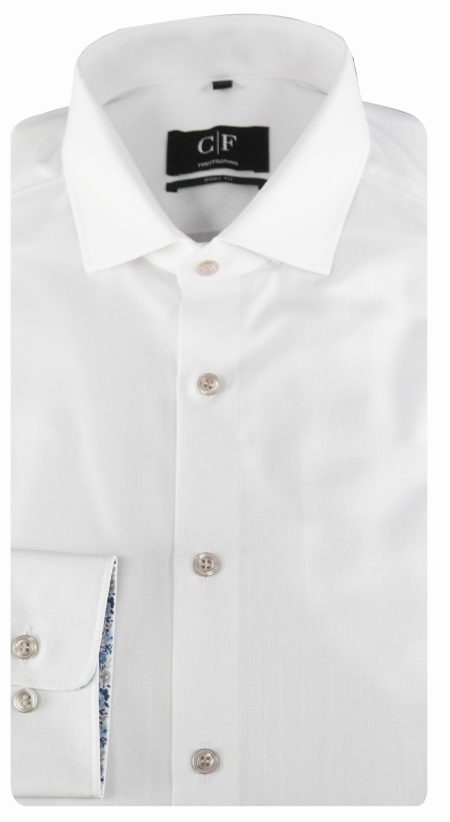Commander Business hemd lange mouw Wit Cityhemd Body Fit 1/1 Arm 213013022/106