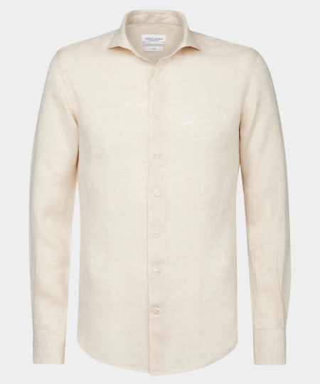 Profuomo Business hemd lange mouw Beige PPUH10026M/F