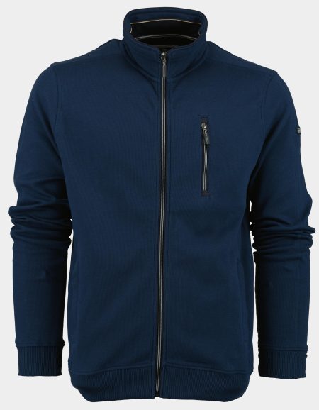 Baileys Vest Blauw Sweat Cardigan Zip 422295/69