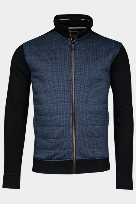 Baileys Vest Blauw Sweat Cardigan Zip 422299/65