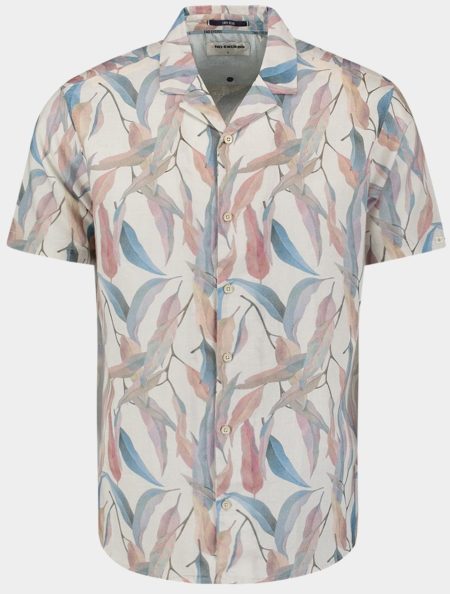 No Excess Casual hemd korte mouw Beige Shirt Short Sleeve Revers Col 28460445/015