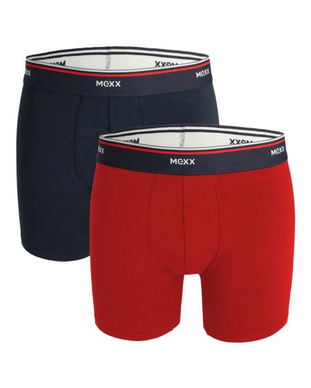 Boxershorts 2-pack Donkerblauw/Rood