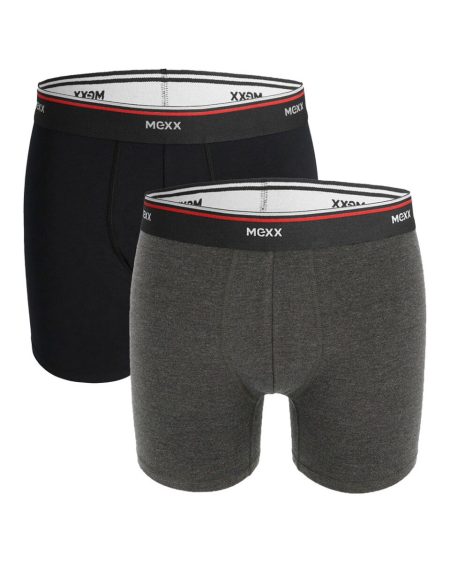 Boxershorts 2-pack Zwart/Antraciet