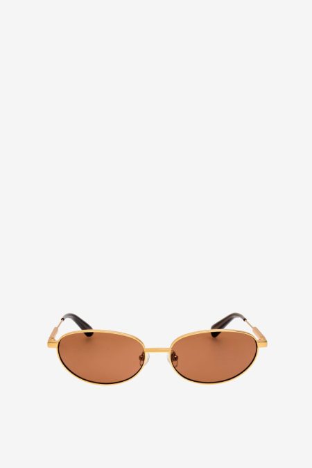 Jacquemus zonnebril Alba JAC120C1SUN yellow gold/light gold