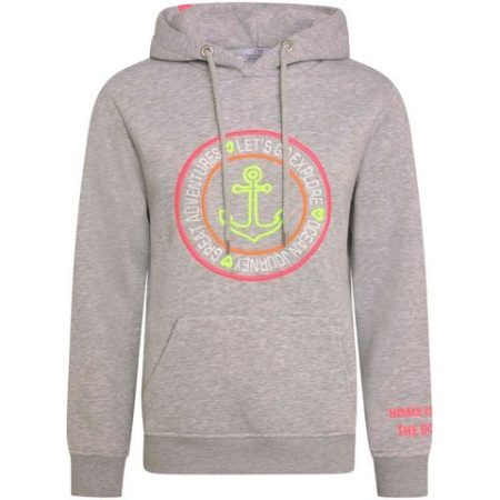 Zwillingsherz Hoodie Hoodie met geborduurd anker